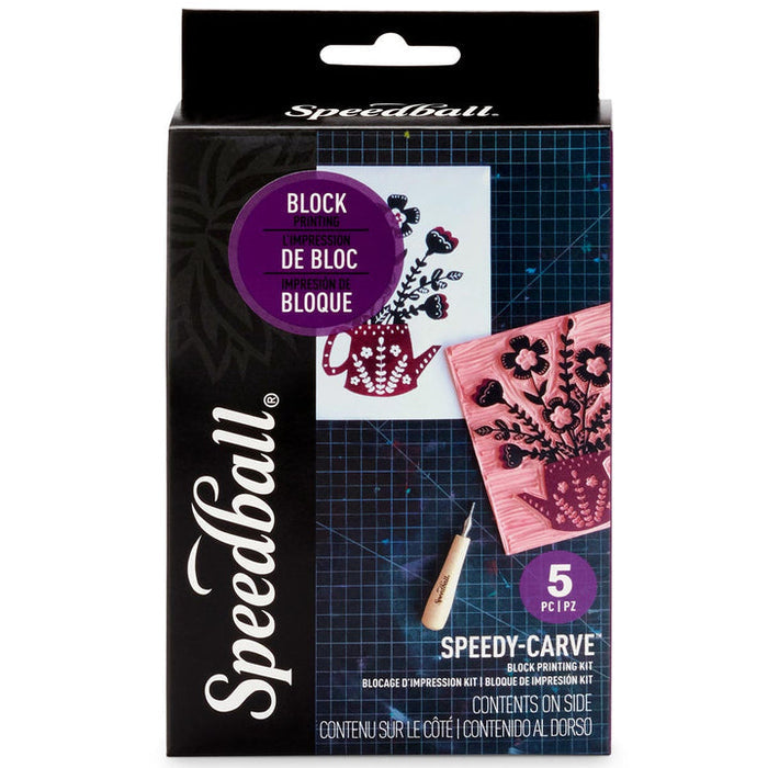 Speedy-Carve Basic 5pc Block Printing Stamp Kit