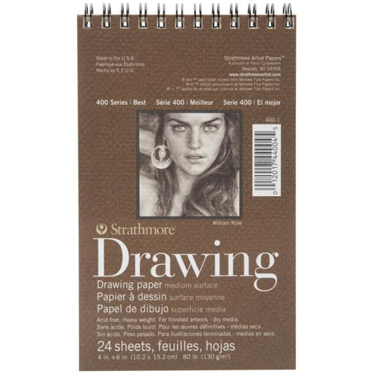 Spiral Drawing Paper Pad 4"x6"