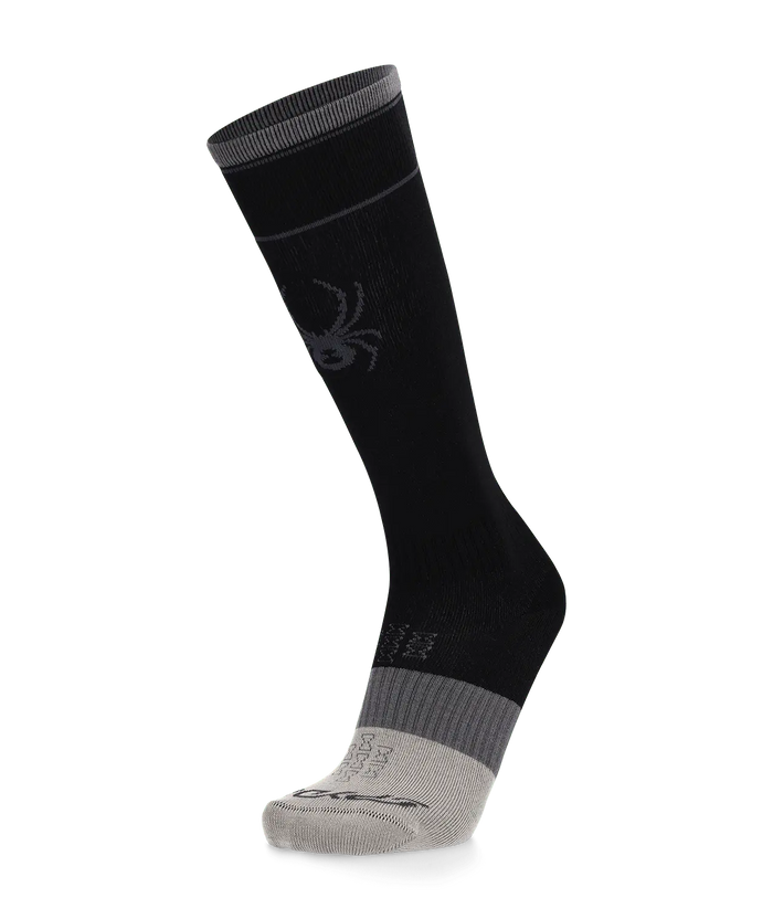 SPYDER M / BLACK Spyder Mens Po Liner Ski Sock Black