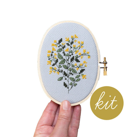Sunlit Buttercup Cross Stitch Kit