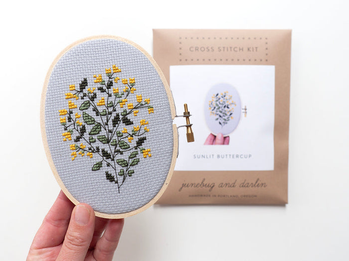 Sunlit Buttercup Cross Stitch Kit