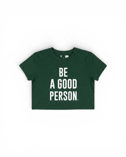 Super Soft Crop Top - Forest Green