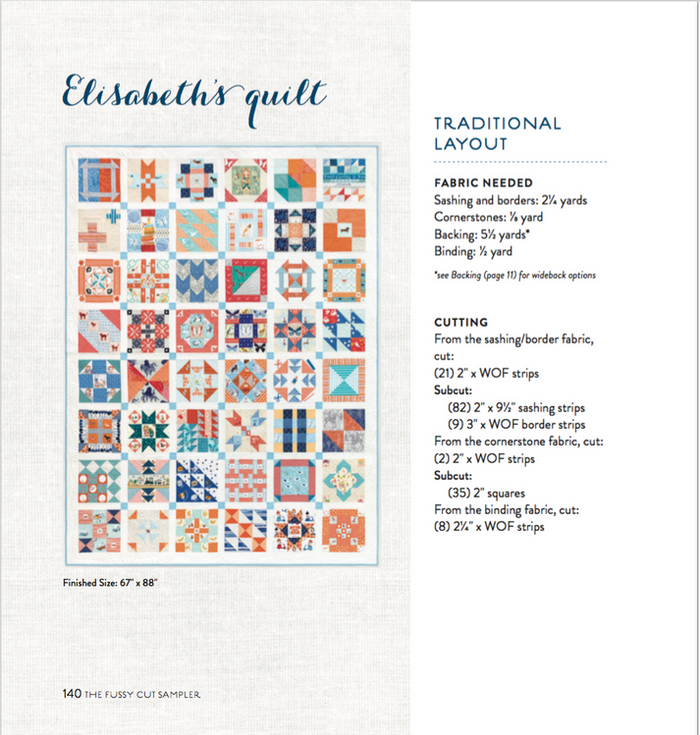 The Fussy Cut Sampler: 48 Quilt Blocks from your Favorite Fabrics