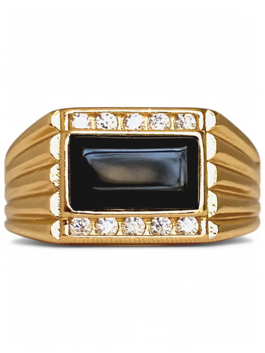 The Levi Black Onyx Ring