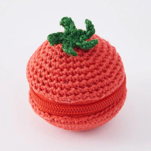 Tiny Pouch Crocheted Tomato