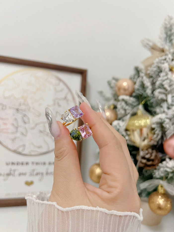 Toi Et Moi Birthstone Ring - camillaboutiqueshop