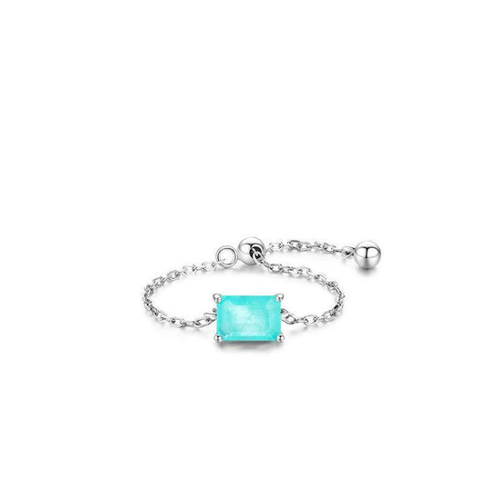 Tourmaline Adjustable Chain Ring - camillaboutiqueshop