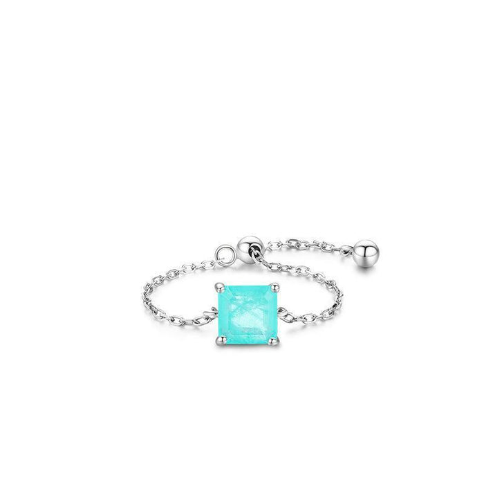 Tourmaline Adjustable Chain Ring - camillaboutiqueshop