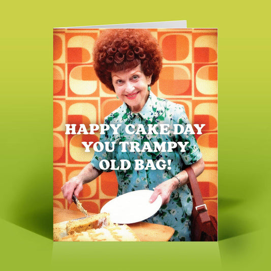 Trampy Old Birthday Card