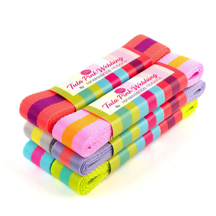 Tula Pink Striped Webbing 1.5"