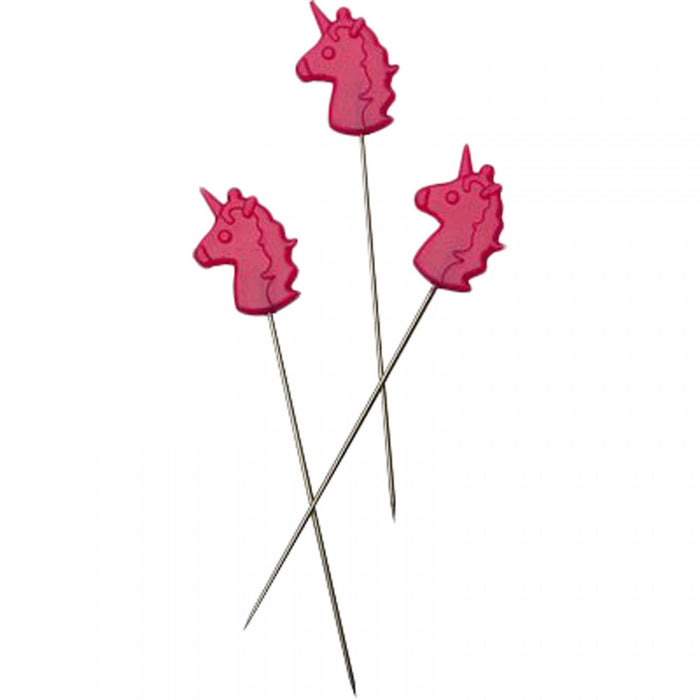 Tula Pink Unicorn Head Straight Pins
