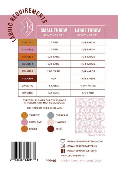 Wallflower Quilt Pattern