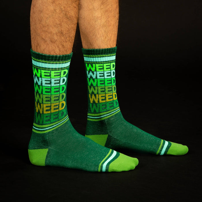 Weed Gym Crew Socks