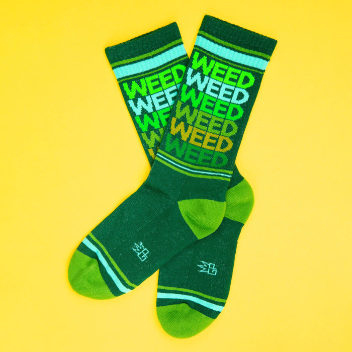 Weed Gym Crew Socks
