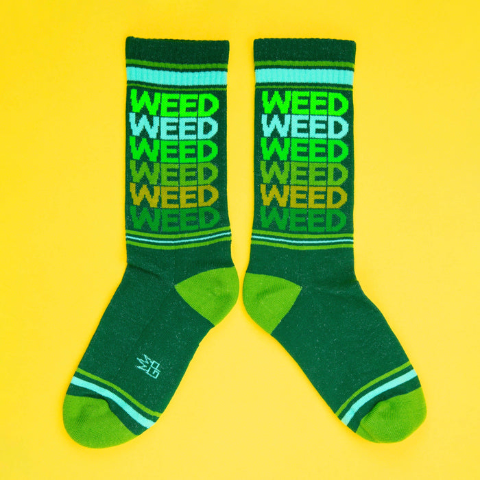 Weed Gym Crew Socks