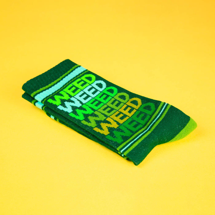 Weed Gym Crew Socks