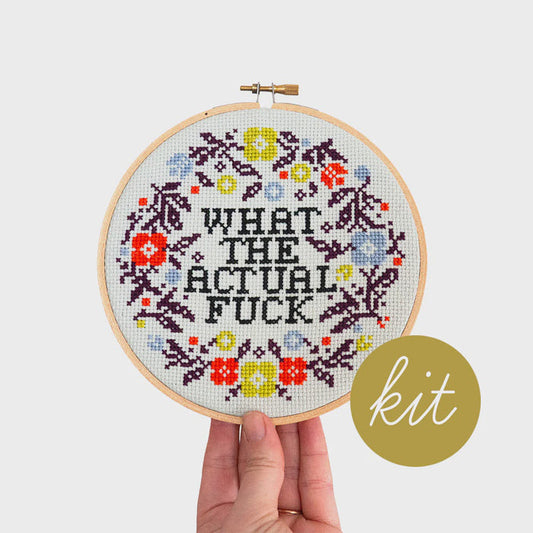 What the Actual Fuck Cross Stitch Kit