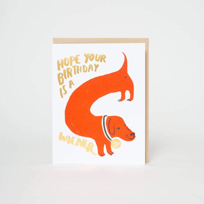 Wiener Dog Card