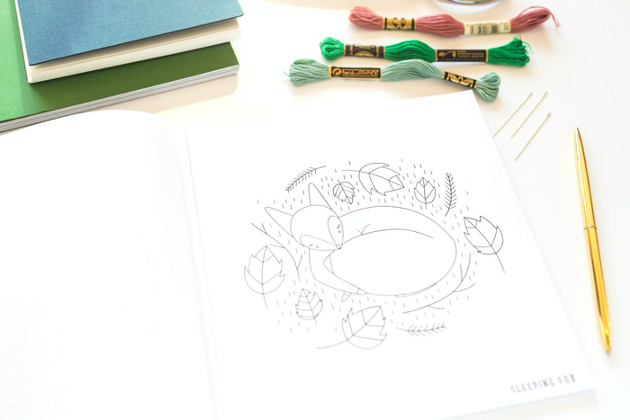 Woodland Stitches: An Embroidery Transfer Pattern Book With Inspirational Quotes and Woodland Designs