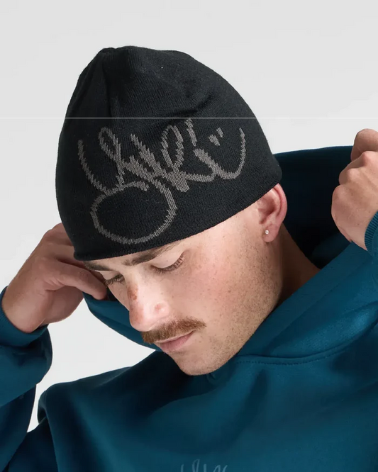 SX SNOW BLACK Yuki Threads Hot Lap Beanie